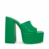 SteveMadden TRIXIE GREEN LEATHER -Steve Madden | Official Store STEVEMADDEN SHOES TRIXIE GREEN SIDE 3