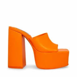 SteveMadden TRIXIE BLACK LEATHER -Steve Madden | Official Store STEVEMADDEN SHOES TRIXIE ORANGE SIDE 1