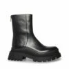 SteveMadden TURF BLACK LEATHER -Steve Madden | Official Store STEVEMADDEN SHOES TURF BLACK LEATHER SIDE