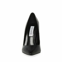 STEVEMADDEN VALENTINA BLACK LEATHER -Steve Madden | Official Store STEVEMADDEN SHOES VALENTINA BLACK LEATHER FRONT