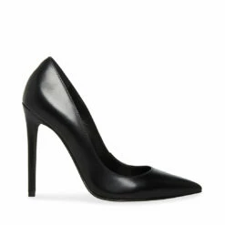 STEVEMADDEN VALENTINA BLACK LEATHER