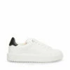 SteveMadden CATCHER WHITE BLACK -Steve Madden | Official Store STEVEMADDEN SNEAKER CHARLIE WHITE BLACK SIDE