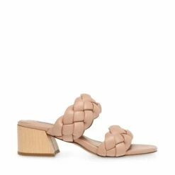 SteveMadden BELIZA TAN LEATHER -Steve Madden | Official Store STEVEMADDEN STEVEN BELIZA NUDE LEATHER SIDE 1