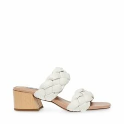 SteveMadden BELIZA TAN LEATHER -Steve Madden | Official Store STEVEMADDEN STEVEN BELIZA WHITE LEATHER SIDE