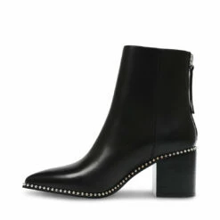 SteveMadden AQUARIUS BLACK LEATHER -Steve Madden | Official Store STEVEMADDEN BOOTIES AQUARIUS BLACK LEATHER INSIDE
