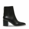 SteveMadden AQUARIUS BLACK LEATHER