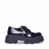 SteveMadden HELGA BLACK LEATHER -Steve Madden | Official Store STEVEMADDEN CASUAL HELGA BLACK LEATHER SIDE