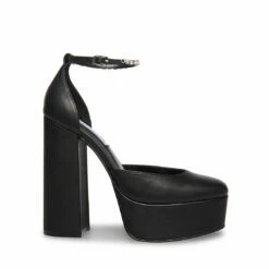 SteveMadden BANGLE BLACK LEATHER -Steve Madden | Official Store STEVEMADDEN SHOES BANGLE BLACK LEATHER SIDE 2