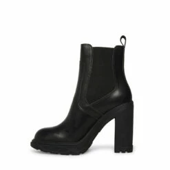 SteveMadden BONUS BLACK LEATHER -Steve Madden | Official Store STEVEMADDEN SHOES BONUS BLOACK LEATHER INSIDE
