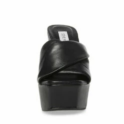 SteveMadden BRIANNA BLACK LEATHER -Steve Madden | Official Store STEVEMADDEN SHOES BRIANNA BLACK FRONT 1
