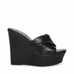 SteveMadden BRIANNA BLACK LEATHER -Steve Madden | Official Store STEVEMADDEN SHOES BRIANNA BLACK SIDE 1 2