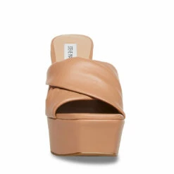 SteveMadden BRIANNA TAN LEATHER -Steve Madden | Official Store STEVEMADDEN SHOES BRIANNA TAN FRONT 1