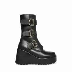 SteveMadden PRIMROSE BLACK LEATHER