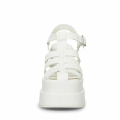 SteveMadden CARLITA WHITE LEATHER -Steve Madden | Official Store STEVEMADDEN SHOES CARLITA WHITE LEATHER FRONT 1