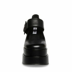 SteveMadden CARLY BLACK LEATHER -Steve Madden | Official Store STEVEMADDEN SHOES CARLY BLACK LEATHER FRONT