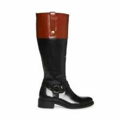 SteveMadden CHALET BLACK/BROWN -Steve Madden | Official Store STEVEMADDEN SHOES CHALET BLACK BROWN SIDE 1