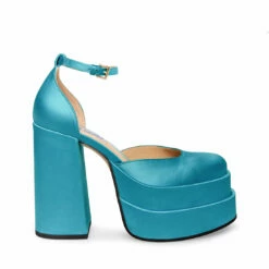 SteveMadden CHARLIZE BLUSH SATIN -Steve Madden | Official Store STEVEMADDEN SHOES CHARLIZE TURQUOISE SIDE 5