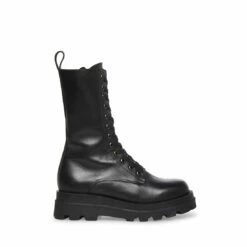 SteveMadden EBBA BLACK LEATHER -Steve Madden | Official Store STEVEMADDEN SHOES EBBA BLACK LEATHER SIDE 1 1