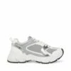 SteveMadden ISSAC WHITE/GREY -Steve Madden | Official Store STEVEMADDEN SHOES ISSAC WHITE GREY SIDE