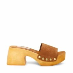 SteveMadden IZZY PINK SUEDE -Steve Madden | Official Store STEVEMADDEN SHOES IZZY BROWN SUEDE SIDE