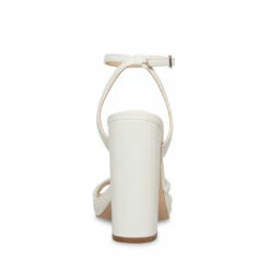 SteveMadden JENNIFER WHITE LEATHER -Steve Madden | Official Store STEVEMADDEN SHOES JENNIFER WHITE LEATHER BACK