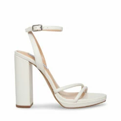 SteveMadden JENNIFER WHITE LEATHER -Steve Madden | Official Store STEVEMADDEN SHOES JENNIFER WHITE LEATHER SIDE 1