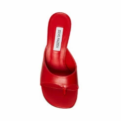 SteveMadden KARINA RED LEATHER -Steve Madden | Official Store STEVEMADDEN SHOES KARINA RED LEATHER TOP