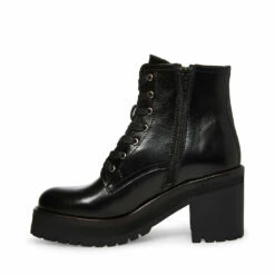 SteveMadden KERRY BLACK LEATHER 10 SteveMadden KERRY BLACK LEATHER -Steve Madden | Official Store STEVEMADDEN SHOES KERRY BLACK LEATHER INSIDE