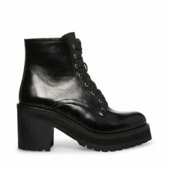 SteveMadden KERRY BLACK LEATHER 13 SteveMadden KERRY BLACK LEATHER -Steve Madden | Official Store STEVEMADDEN SHOES KERRY BLACK LEATHER SIDE 1