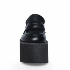 SteveMadden LAWRENCE2-0 BLACK LEATHER -Steve Madden | Official Store STEVEMADDEN SHOES LAWRENCE 2 BLACK FRONT