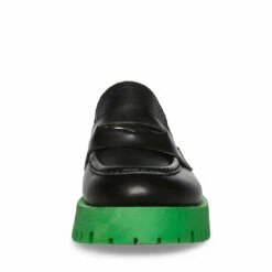 SteveMadden LAWRENCE BLACK/GREEN 15 SteveMadden LAWRENCE BLACK/GREEN -Steve Madden | Official Store STEVEMADDEN SHOES LAWRENCE BLACK GREEN FRONT