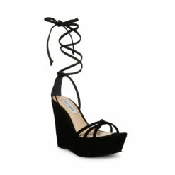 SteveMadden LINDA BLACK NUBUCK -Steve Madden | Official Store STEVEMADDEN SHOES LINDA BLACK