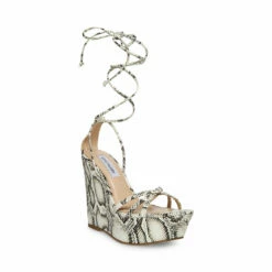 SteveMadden LINDA BLACK/WHITE SNAKE -Steve Madden | Official Store STEVEMADDEN SHOES LINDA BLACK WHITE SNAKE