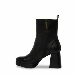 SteveMadden MAGGIE BLACK LEATHER -Steve Madden | Official Store STEVEMADDEN SHOES MAGGIE BLACK LEATHER INSIDE