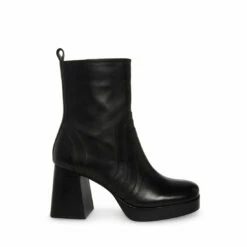 SteveMadden MAGGIE BLACK LEATHER -Steve Madden | Official Store STEVEMADDEN SHOES MAGGIE BLACK LEATHER SIDE 2