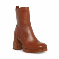SteveMadden MAGGIE BROWN LEATHER -Steve Madden | Official Store STEVEMADDEN SHOES MAGGIE BROWN LEATHER