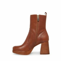 SteveMadden MAGGIE BROWN LEATHER -Steve Madden | Official Store STEVEMADDEN SHOES MAGGIE BROWN LEATHER INSIDE