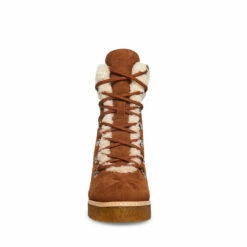 SteveMadden MARCEL COGNAC SUEDE -Steve Madden | Official Store STEVEMADDEN SHOES MARCEL BROWN SUEDE FRONT