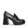 SteveMadden MARLA BLACK LEATHER -Steve Madden | Official Store STEVEMADDEN SHOES MARLA BLACK LEATHER SIDE