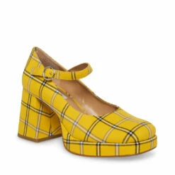 STEVEMADDEN MINGLE YELLOW PLAID -Steve Madden | Official Store STEVEMADDEN SHOES MINGLE YELLOW PLAID