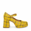 STEVEMADDEN MINGLE YELLOW PLAID -Steve Madden | Official Store STEVEMADDEN SHOES MINGLE YELLOW PLAID SIDE 4