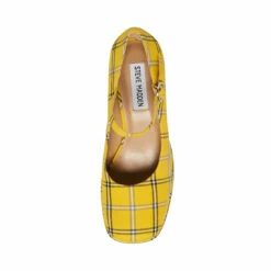 STEVEMADDEN MINGLE YELLOW PLAID -Steve Madden | Official Store STEVEMADDEN SHOES MINGLE YELLOW PLAID TOP