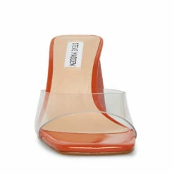 SteveMadden PAULINE BURNT ORANGE -Steve Madden | Official Store STEVEMADDEN SHOES PAULINE CLEAR RUST FRONT