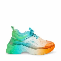 SteveMadden REGARDS ORANGE MULTI -Steve Madden | Official Store STEVEMADDEN SHOES REGARDS BLUE ORANGE SIDE 1