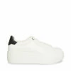 SteveMadden ROCKAWAY WHITE/BLACK -Steve Madden | Official Store STEVEMADDEN SHOES ROCKER WHITE BLACK SIDE