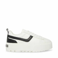 SteveMadden RORRI WHITE/SAND 14 SteveMadden RORRI WHITE/SAND -Steve Madden | Official Store STEVEMADDEN SHOES RORRI BLACK WHITE SIDE 2
