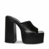 SteveMadden TRIXIE BLACK LEATHER -Steve Madden | Official Store STEVEMADDEN SHOES TRIXIE BLACK LEATHER SIDE 1