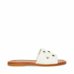 SteveMadden TROUBLE WHITE LEATHER