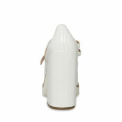 SteveMadden TWICE WHITE PATENT -Steve Madden | Official Store STEVEMADDEN SHOES TWICE WHITE PATENT BACK