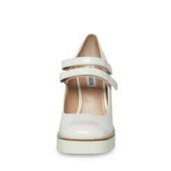 SteveMadden TWICE WHITE PATENT -Steve Madden | Official Store STEVEMADDEN SHOES TWICE WHITE PATENT FRONT